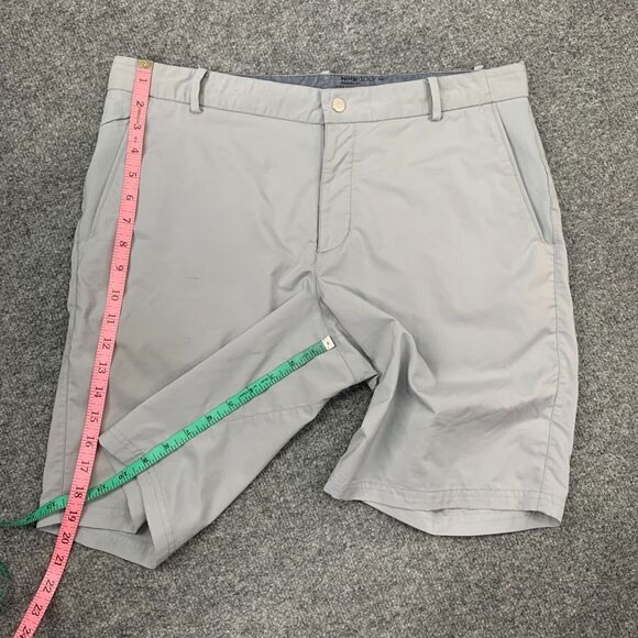 Nike Golf Short Mens 34 Gray Modern Tech Woven Flat Front Performance Chino - Picture 9 of 15